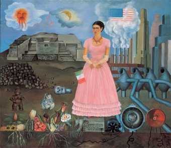 Frida Kahlo Self-Portrait on the Borderline Between Mexico and the United States