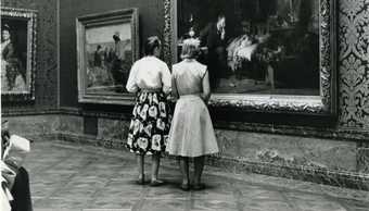 Two ladies looking at a painting in Gallery 1950, Tate Britain