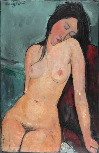Amedeo Modigliani Female Nude c.1916. The Samuel Courtauld Trust, The Courtauld Gallery, London