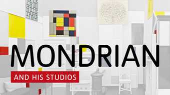 Mondrian and his Studios, exhibition banner for Tate Liverpool